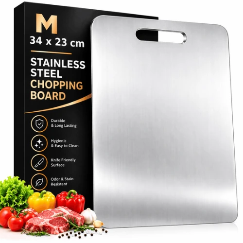 Stainless Steel Cutting Board, Metal Chopping Board for Kitchen