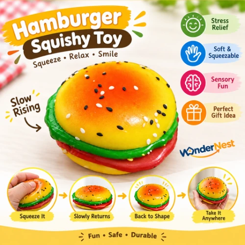 needoh squishy burger toy